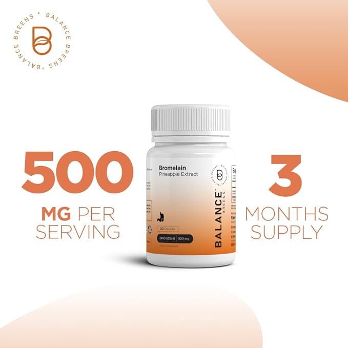 Bromelain 500mg, 120 Capsules