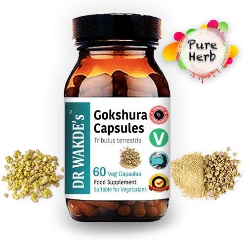 DR WAKDE'S Gokshura Capsules (Tribulus terrestris, 60 Veg