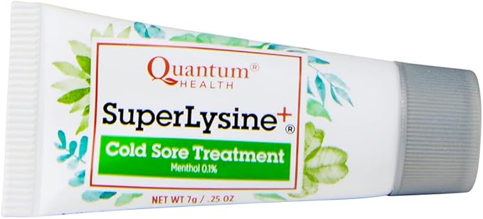 Quantum SuperLysine+ Cold Sore Treatment Ointment|Relieves Half|0.25 Ounce 2)