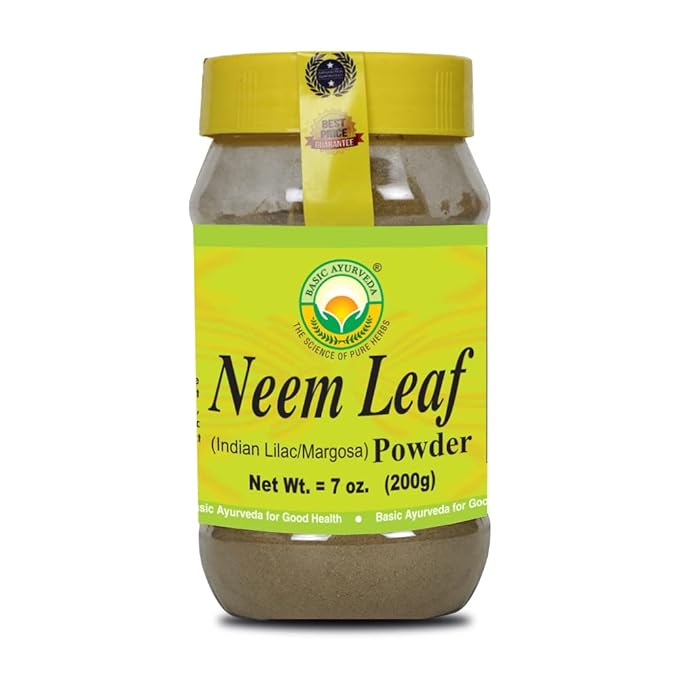BASIC AYURVEDA Neem Leaf Powder 7.05 Oz (200g) |