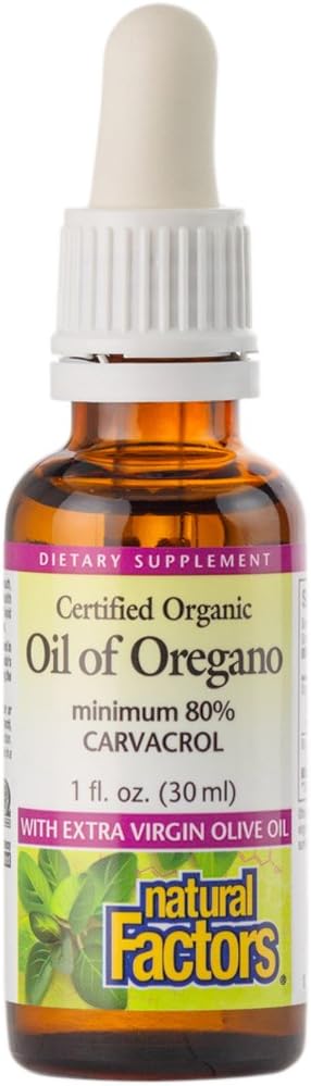 Natural Factors - Oil of Oregano, 187 Servings (1 oz)