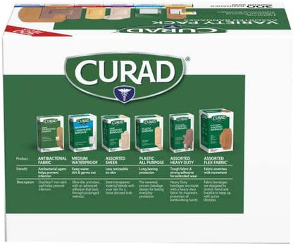 Curad Assorted Bandages Variety Pack 300