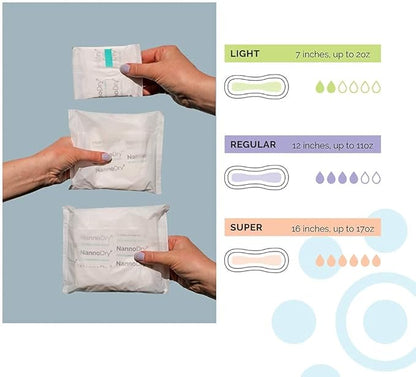 Natural Incontinence Pads (20 Count 4) - 12" Long