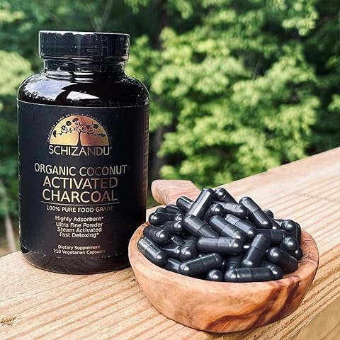 Activated Coconut Charcoal Capsules- Supports Health - Vegan, Organic, Non-GMO, No Additives - X-Large Bottle 210 Count