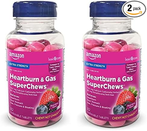 Amazon Basic Care Heartburn & Gas 82 Count 2)