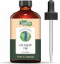 Hyssop (Hyssopus Officinalis) Oil | Pure & Natural Essential Oil for Skincare, Massage, Aroma and Diffusers - 118ml/3.99fl oz