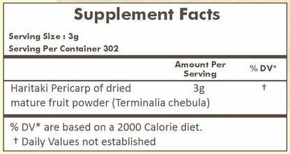HERBAL HILLS Haritaki Powder Terminalia Chebula Inknut 2 Pound/32 Pound/32 Oz 1
