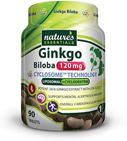 NATURE'S ESSENTIALS Liposomal Ginkgo Biloba 120mg per 3 Month