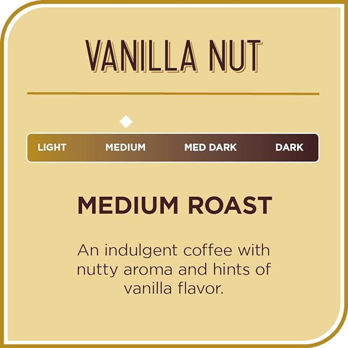 Don Francisco's Premium Vanilla Nut Ground Flavored Coffee: Rich, Aromatic 100% Arabica Beans - Family Crafted for a Delightful Morning Brew (12 oz Can)