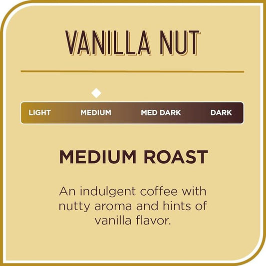 Don Francisco's Premium Vanilla Nut Ground Flavored Coffee: Rich, Aromatic 100% Arabica Beans - Family Crafted for a Delightful Morning Brew (12 oz Can)