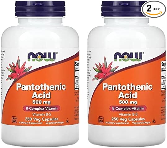 Now Supplements, Pantothenic Acid (Vitamin B-5) 500 mg, 250 Capsules 2)