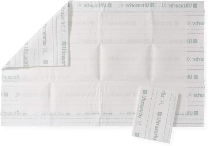 Medline Ultrasorbs Advanced+ Premium Underpads 400 lbs, 40x57 Inches 60