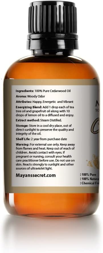 Mayan's Secret - 4oz Pure Cedarwood 100% Pure