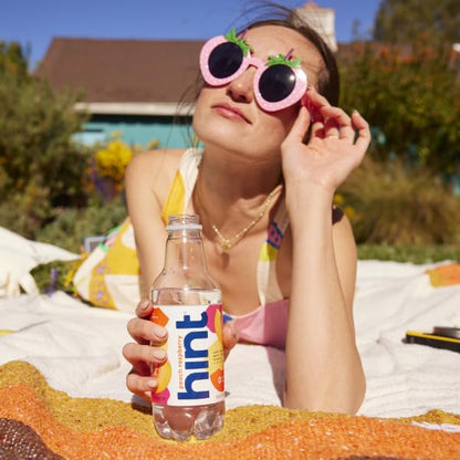 Hint Water Peach Raspberry, Pure Water Infused with Peaches & Raspberries, Zero Sugar, Zero Calories, Zero Sweeteners, Zero Preservatives, Zero Artificial Flavors, 16 Fl Oz (Pack of 12)