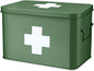 Flexzion First Aid Box Organizer Empty 13" Green