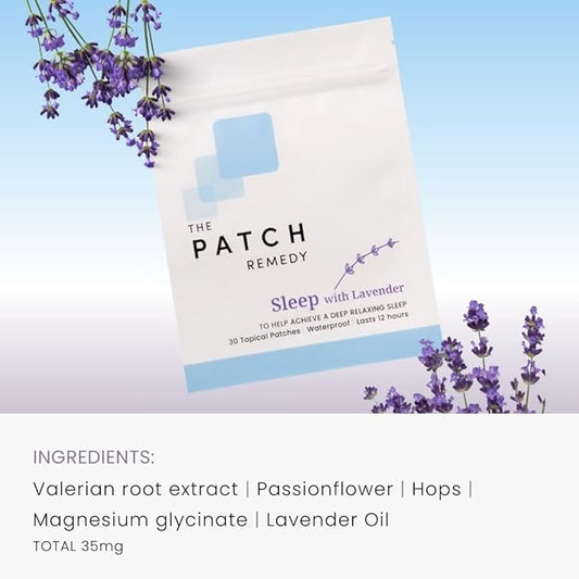 The Patch Remedy Sleep Patches with Lavender 30 Topical 12 Hours,