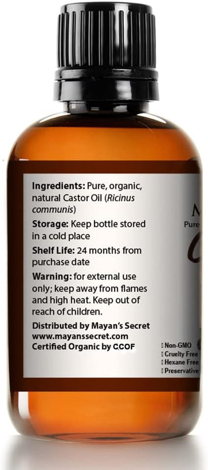 Mayan's Secret Certified Organic Castor Oil