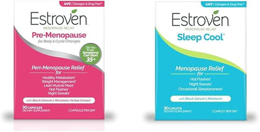 Estroven Menopause Relief Bundle with Pre-Menopause 30 Ct 30 Ct