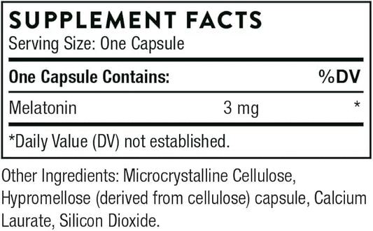 THORNE Melaton-3-3mg Melatonin 60 Capsule