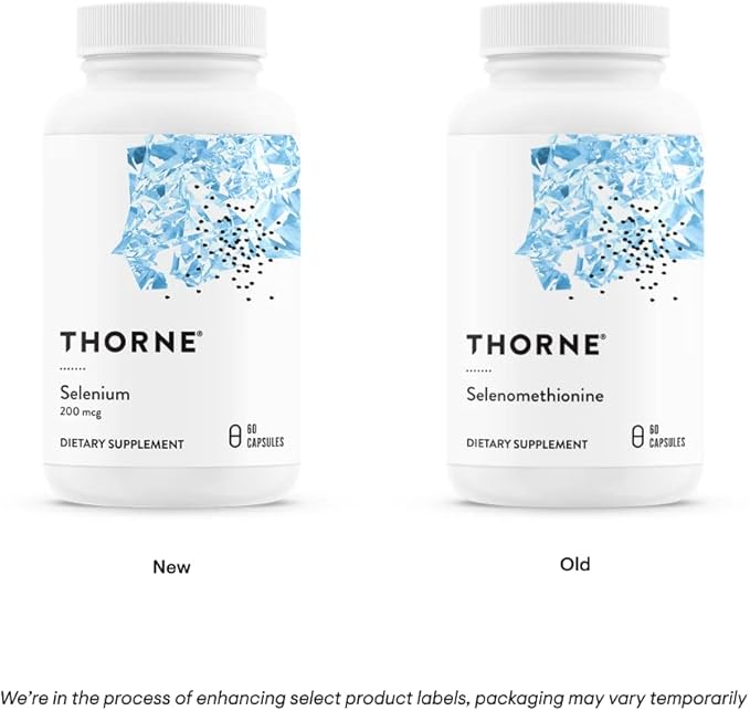 THORNE Selenium - 200 mcg Selenium Supplement for Antioxidant Support* - 60 Capsules