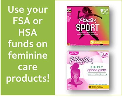 Playtex Sport Tampons, Super Plus Absorbency, Fragrance-Free 36ct