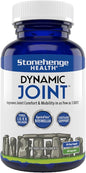 Stonehenge Health Dynamic Joint Supplement - Comfort, Mobility, Flexibility with AprèsFlex Boswellia, MSM, Collagen, Bromelain, Turmeric, Vitamin C, D3 (60 Capsules)