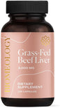 Grass-Fed Beef Liver Capsules (120 Pills, 750mg) from Pasture-Raised Cattle for Wellness & Fertility Support - Rich in B12, CoQ10, B Vitamins & Amino Acids