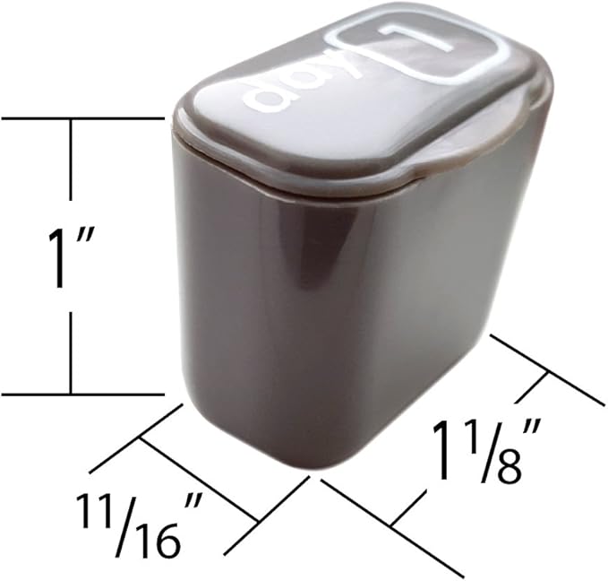 Monthly Pill Organizer 2 Times A Day AM/PM 31 Day Pill Box, Small Removable Travel Daily Pod Cases with Bonus Medical Alert Card