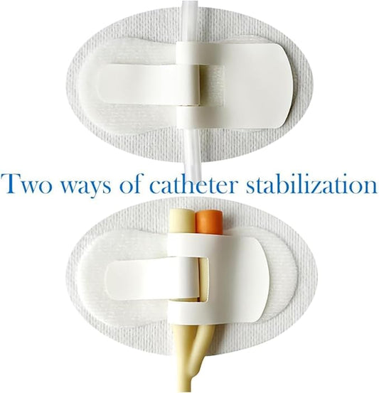 Dispositivo de estabilización de catéter, adhesivo