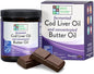 Green Pasture Butter Oil/Fermented Cod Liver Oil Blended Gel - 6.4 oz.- Vitamin A & D- EPA - DHA - Omega Fatty Acids (Chocolate)