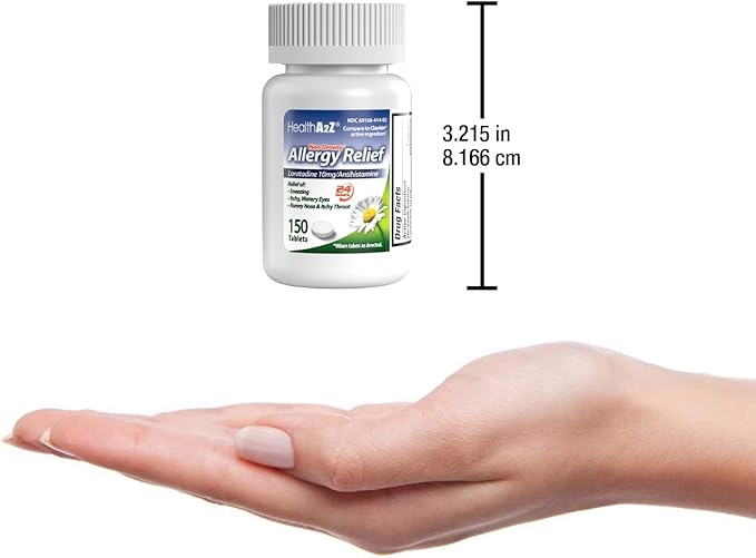 HealthA2Z® Allergy Relief 10mg | |24-Hours Allergy (150 Tablets)