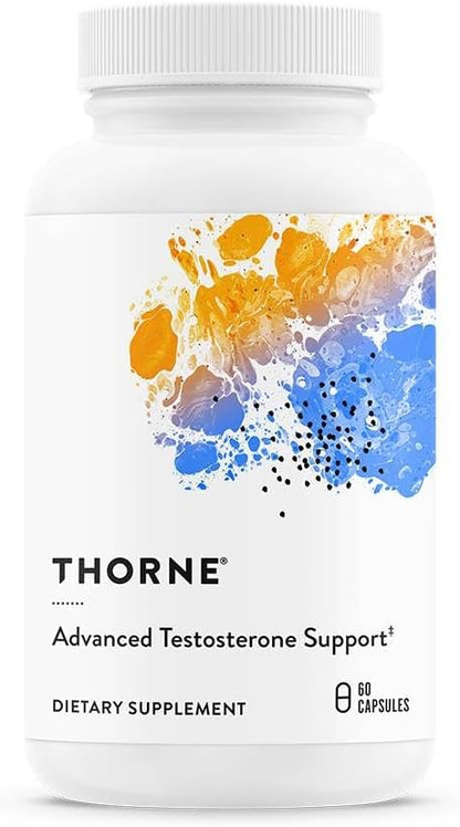THORNE Advanced Testosterone Support - Men's Health Supplement* - with Ashwagandha, Shilajit & Zinc - Soy, Gluten & Dairy Free - 60 Capsules