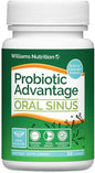 Healthy Directions Dr. David Williams' Probiotic Advantage Oral Sinus Probiotics for Your Mouth, Teeth, and Gums, Sugar-Free, Natural Cinnamon Flavor, 50 Lozenges (50-Day Supply)