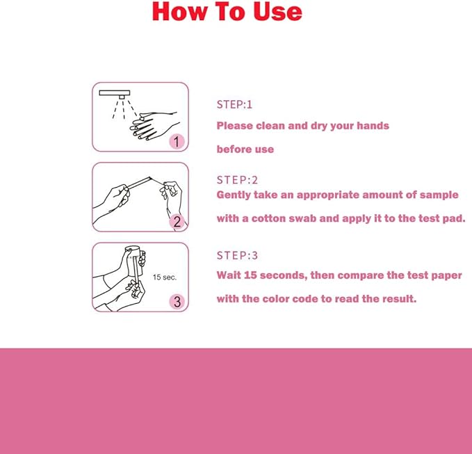 Health Test Strips (50pcs Vaginal pH