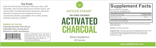 Antler Farms - 100% Pure Organic 180 Capsules 260mg -