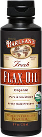 Barlean's Organic Flaxseed Oil Liquid from 7,640mg ALA 3 Fatty 8 oz