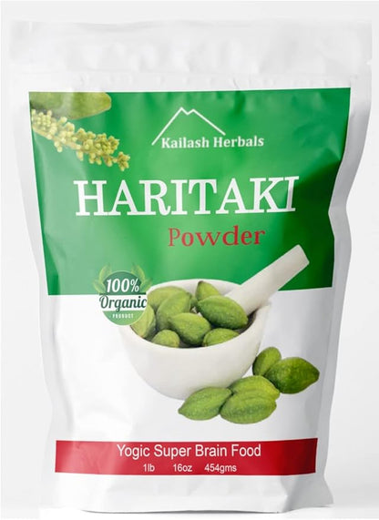 Organic Haritaki Powder USDA Certified Organic, 1 Pound