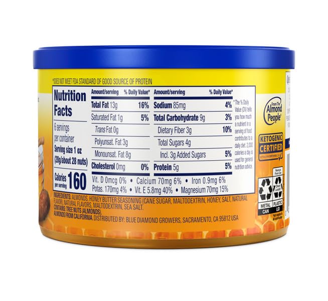 Blue Diamond Almonds, Snack Nut Flavored 6 Ounce