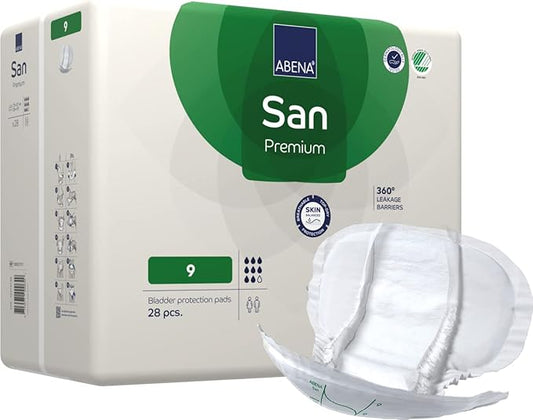 Abena San Premium Incontinence Pads, Heavy 8 to 11), Size 9, 112 112 Count