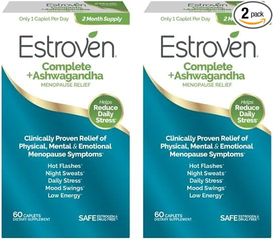 Estroven Complete + Ashwagandha Multi-Symptom Menopause 4 Month 2)
