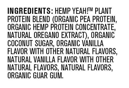 Manitoba Harvest Hemp Yeah! Organic Plant-Based 16oz; with 20g of 4g of 1.9g Omegas 3&6 Per