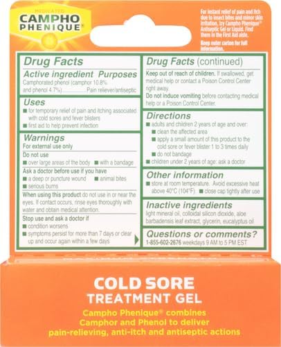 Campho Phenique Cold Sore and Fever 0.23 Oz