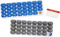 Monthly Pill Organizer 2 Times A Day AM/PM 31 Day Pill Box, Small Removable Travel Daily Pod Cases with Bonus Medical Alert Card