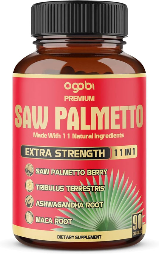 Premium Saw Palmetto Capsules 90 Capsules 3-Month Supply