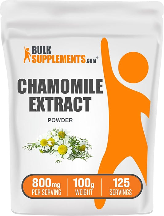 BulkSupplements.com Chamomile Extract Powder 800mg per 100g (3.5 (3.5 oz) 1)