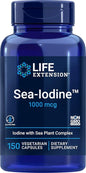 Life Extension Sea-Iodine Capsules, 1000 mcg, 150 Veg Caps, Natural Iodine Supplement from Kelp and Bladderwack