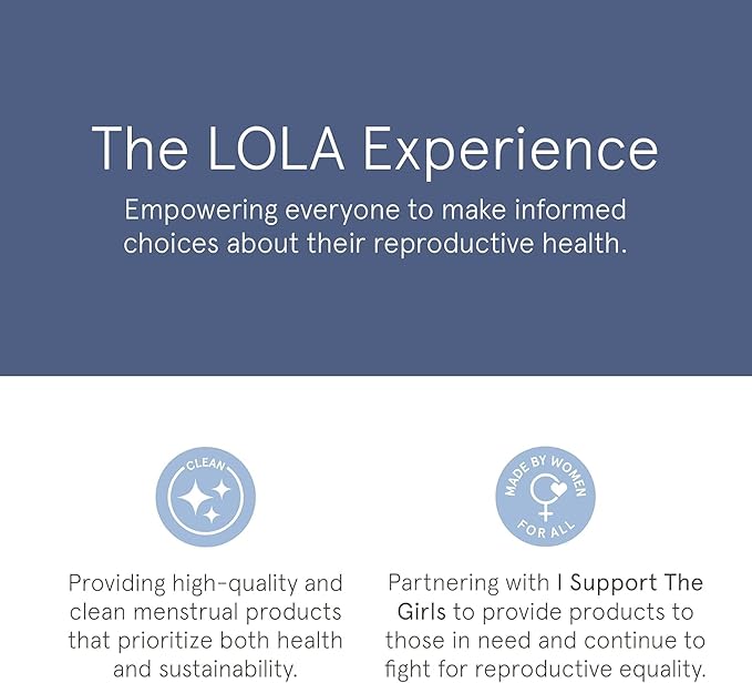LOLA Organic Cotton Tampons, 8 Count