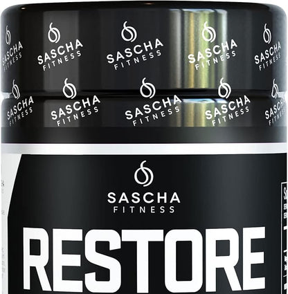 SASCHA FITNESS Cortisol Night Support Pills Supplements-Vegan-120 Natural