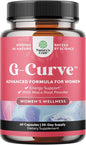Natures Craft G-Curve Butt and Breast Enhancement Pills - Herbal Enhancer May Support Body Sculpting Curves with Saw Palmetto Extract Horny Goat Weed for Women *Results Vary 60 Count