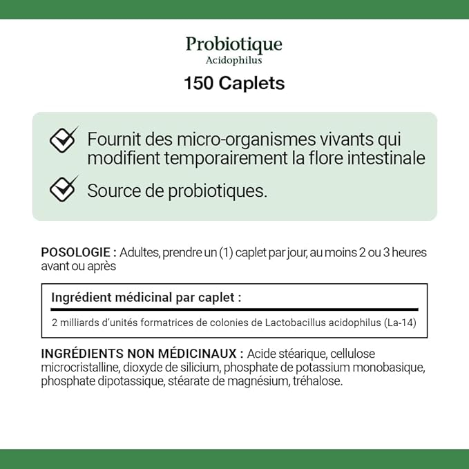 Nature's Bounty Acidophilus Probiotic 2 Billion, 150 caplets